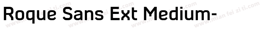 Roque Sans Ext Medium字体转换